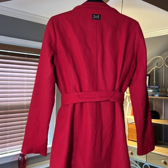Calvin Klein Red Wool Coat - Picture 5 of 8